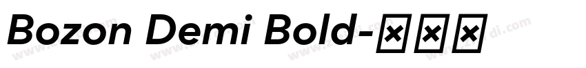 Bozon Demi Bold字体转换